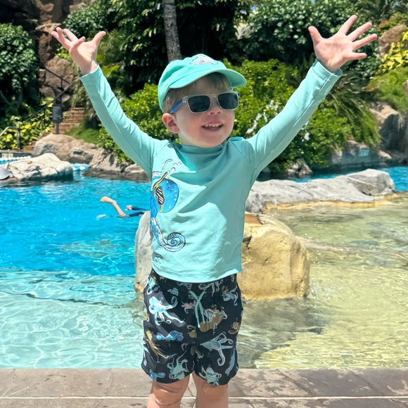 Kids Swim Set with Octopus Design - Picture 2 of 2